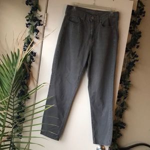 American Eagle grey mom jeans
